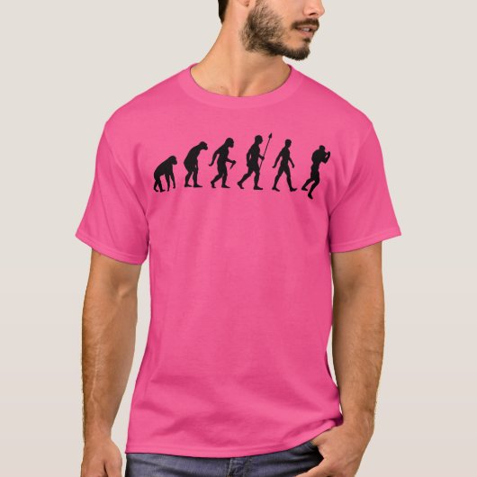 Menselijke evolutie Boxer versie T-shirt (Voorkant)