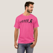 Menselijke evolutie Cricke T-shirt (Voorkant volledig)