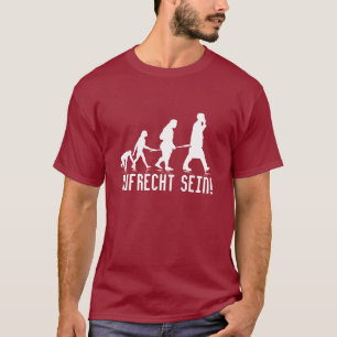 'Menselijke evolutie' - Donkere T-Shirt Sjabloon