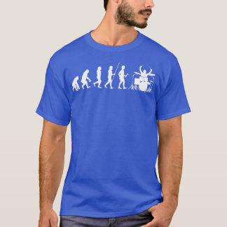 Menselijke evolutie Drummer T-shirt