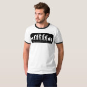 Menselijke evolutie t-shirt (Voorkant volledig)