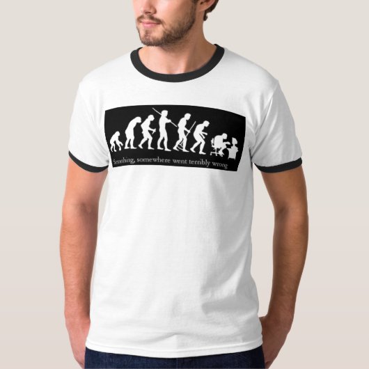 Menselijke evolutie t-shirt (Voorkant)