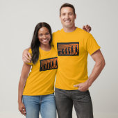Menselijke evolutie t-shirt (Unisex)