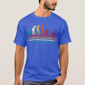 Menselijke evolutie videogames retro gamer mannen t-shirt