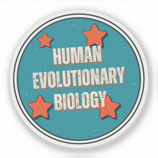 Menselijke Evolutionaire Biologie Sticker (Voorkant)
