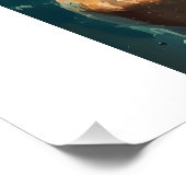 Menselijke figuur in de waterolieverfschilderij ku perfect poster (Hoek)