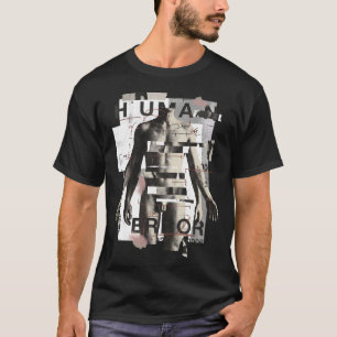 Menselijke Fout Gedeconstrueerde Figuur Collage T-shirt