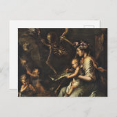 Menselijke fraude - Salvator Rosa 1656 Briefkaart (Voorkant / Achterkant)