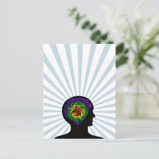 menselijke geest briefkaart (Staand voorkant)