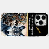 Menselijke geest ontmoet wolvenessentie harmonieus Case-Mate iPhone case (Achterkant (horizontaal))