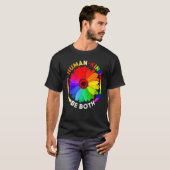 Menselijke geest zijn beide Daisy Rainbow Lgbt All T-shirt (Voorkant volledig)