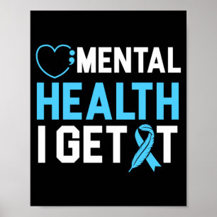 Menselijke geestelijke gezondheid Krijg bewustzijn Poster