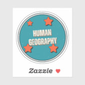 Menselijke Geografie Sticker (Vel)