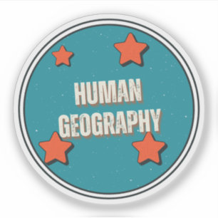 Menselijke Geografie Sticker