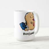 Menselijke gezondheid op het werk koffiemok (Voorkant rechts)