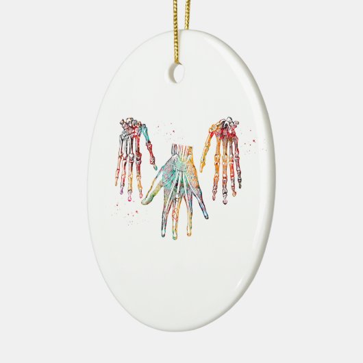 Menselijke hand keramisch ornament (Links)