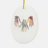 Menselijke hand keramisch ornament (Voorkant)