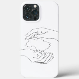 Menselijke handen beschermen Oekraïne. Oekraïens Case-Mate iPhone Case
