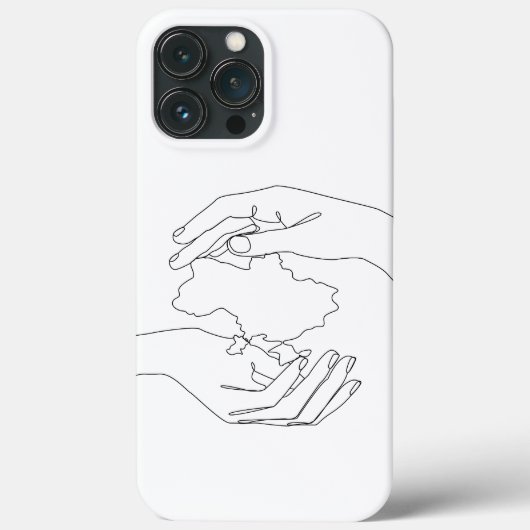 Menselijke handen beschermen Oekraïne. Oekraïens Case-Mate iPhone Case (Achterkant)