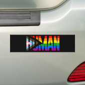Menselijke Inclusiviteit Pride Vlag Bumpersticker (Op auto)