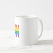 Menselijke Inclusiviteit Pride Vlag Koffiemok (Voorkant rechts)