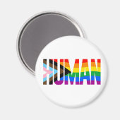 Menselijke Inclusiviteit Pride Vlag Magneet (Voorkant / Achterkant)