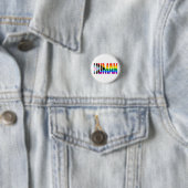 Menselijke Inclusiviteit Pride Vlag Ronde Button 3,2 Cm (In situ)