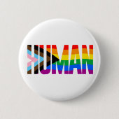 Menselijke Inclusiviteit Pride Vlag Ronde Button 5,7 Cm (Voorkant)