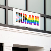 Menselijke Inclusiviteit Pride Vlag Spandoek (Buitenkant Gebouw)
