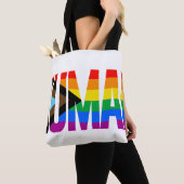 Menselijke Inclusiviteit Pride Vlag Tote Bag (Dichtbij)