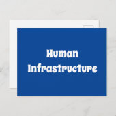 Menselijke infrastructuur briefkaart (Voorkant / Achterkant)