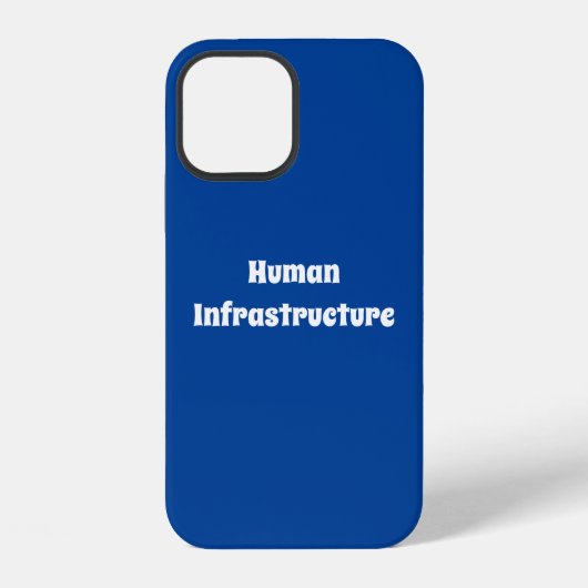 Menselijke infrastructuur iPhone hoesje (Achterkant)