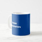 Menselijke infrastructuur koffiemok (Voorkant links)