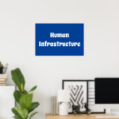 Menselijke infrastructuur poster (Thuiskantoor)