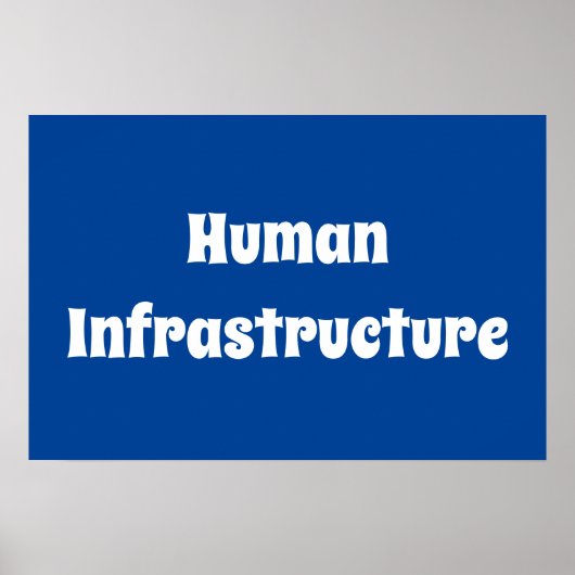 Menselijke infrastructuur poster (Voorkant)