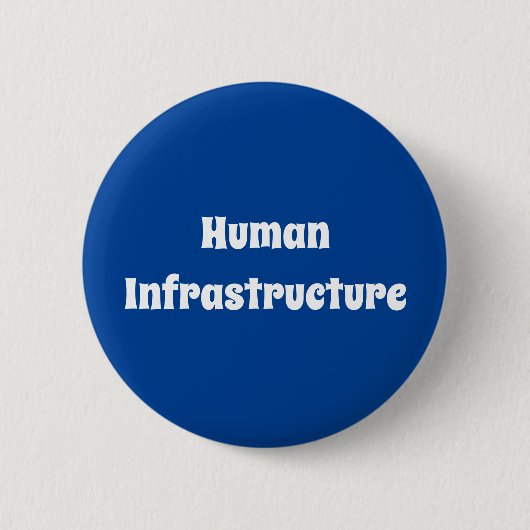 Menselijke infrastructuur ronde button 5,7 cm (Voorkant)