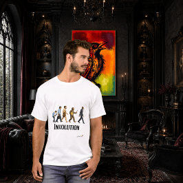 Menselijke Involutie | Concept van Omgekeerde Evol T-shirt