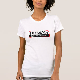 Menselijke koolstofeenheid t-shirt