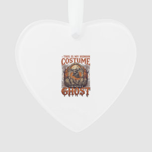 Menselijke Kostuum Geest Skelet Kerkhof Maan Hallo Ornament