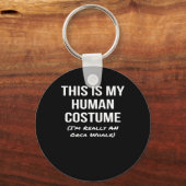 menselijke kostuum im an orca whale halloween cosp sleutelhanger (Voorkant)