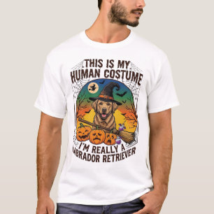 Menselijke Kostuum Labrador Retriever Halloween He T-shirt