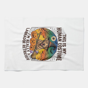 Menselijke Kostuum Labrador Retriever Halloween He Theedoek