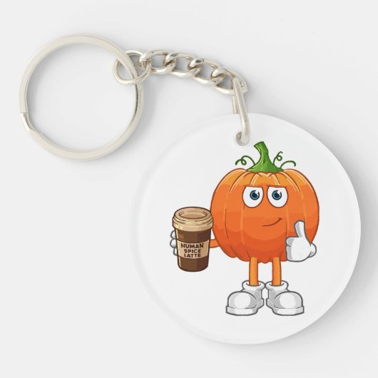 Menselijke kruiden latte sleutelhanger (Voorkant)