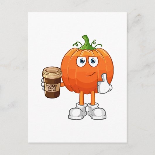 Menselijke kruidenlatte briefkaart (Voorkant)