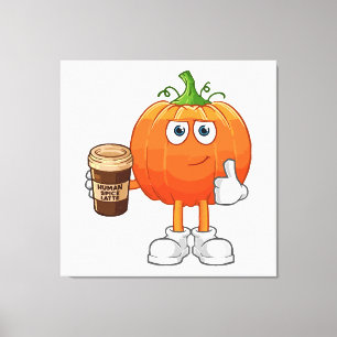 Menselijke kruidenlatte canvas afdruk