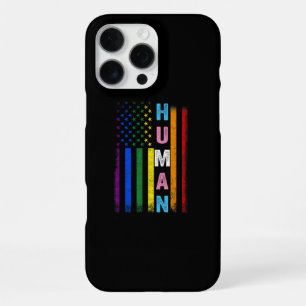 Menselijke LGBT Amerikaanse Vlag LGBTQ Regenboog P iPhone 16 Pro Max Hoesje