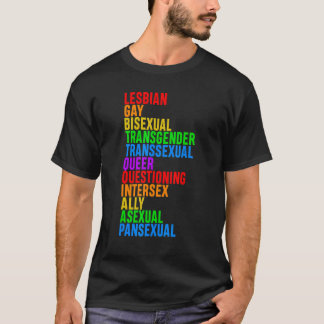 Menselijke LGBT-vlag Gay Pride Maand Transgender T T-shirt