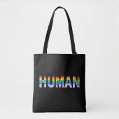 MENSELIJKE LGBTQIA Regenboogvlag, Pride Trendy Can Tote Bag (Voorkant)