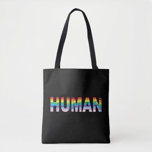 MENSELIJKE LGBTQIA Regenboogvlag, Pride Trendy Can Tote Bag (Voorkant)