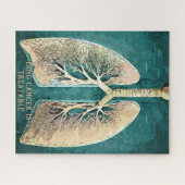 Menselijke longen legpuzzel (Horizontaal)